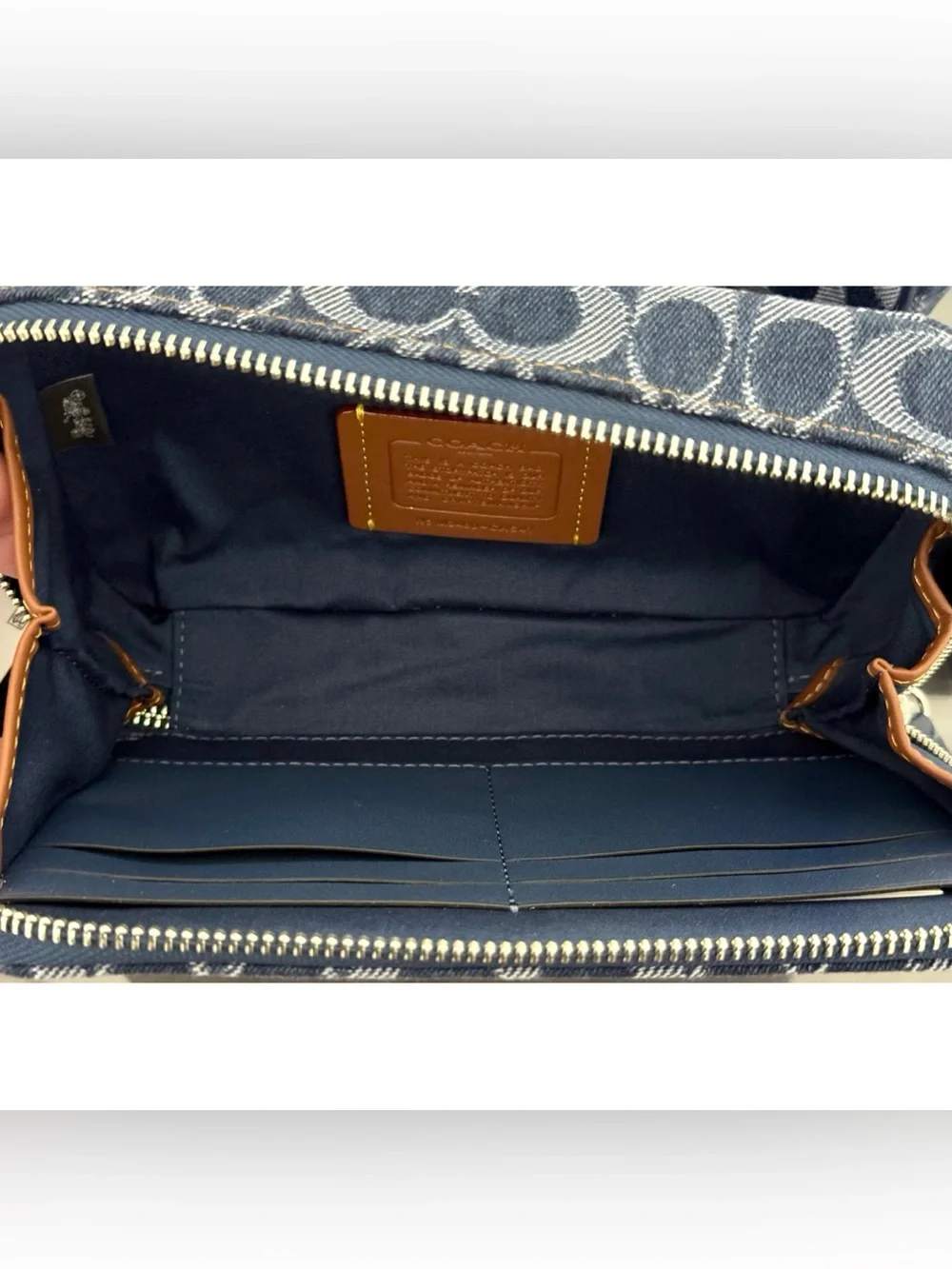 COACH Charter Slim Crossbody Bag In Signature Denim